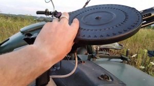 пулемет на мотоцикл, макет дп27.