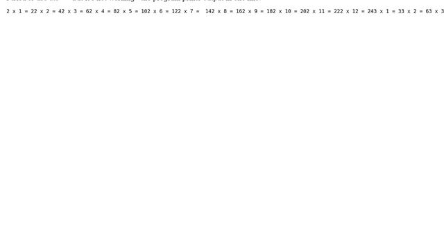 Multiplication table in python doesn't work (2 Solutions!!)