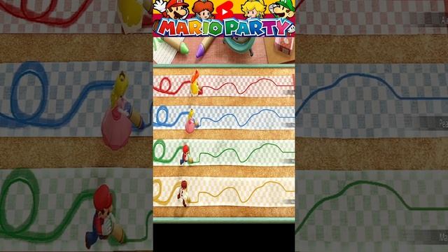 Mario Party Superstars | Trace Race | Master com | Daisy Peach Mario Waluigi | #shorts