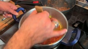 Булгур-плов по Турецки с жареной вермишелью и Курицей (в томатном соусе)