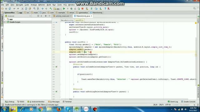 Android Studio Tutorial - Working with Spinner смотреть онлайн