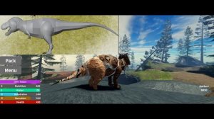 ROBLOX Prior Extinction - Melanistic Utahraptor Showcase! (Indoraptor)