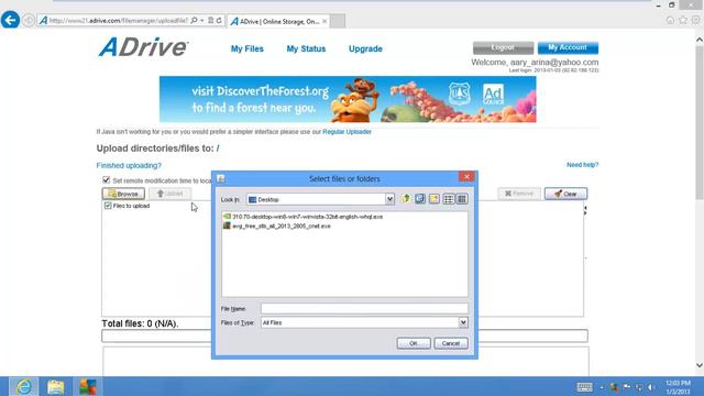 AVG AntiVirus Free 2013 upload issues in Windows 8 - ADrive смотреть онлайн