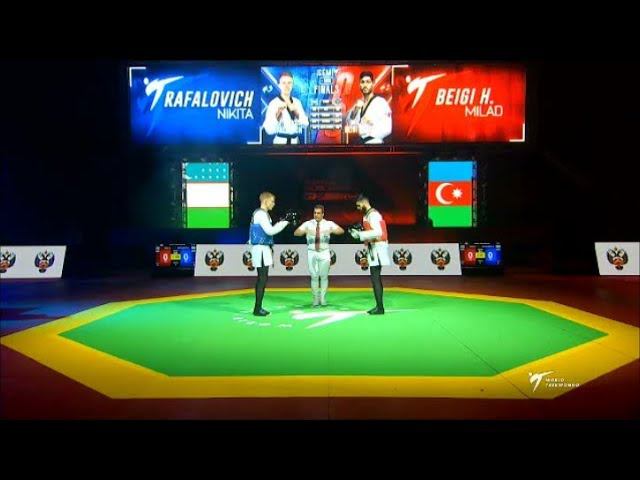 Moscow 2019 World taekwondo GP Final. SF M-80 RAFALOVICH-BEIGI HARCHEGANI