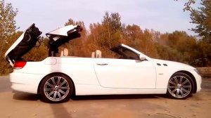 Открываем с пульта крышу на кабриолете bmw e93