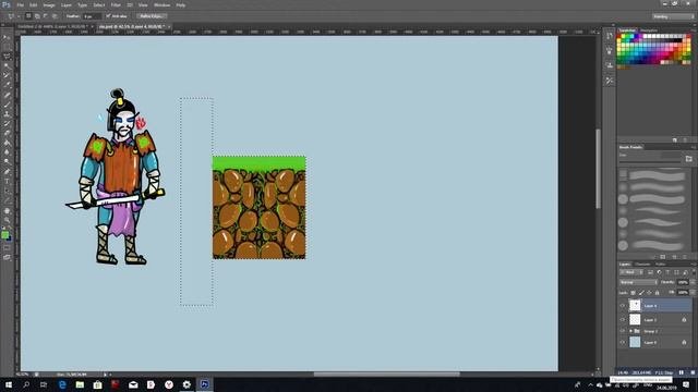 Рисуем тайлы для платформера 