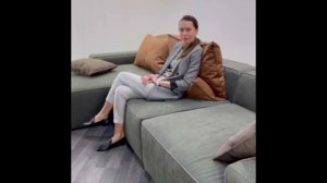 Угловой модульный диван в современном стиле