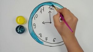 Bolalar uchun chizilgan soat/Drawing clock for children/Рисование часов для детей