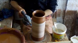 Ваза. Декорирование жидким стеклом (содиум силикат)