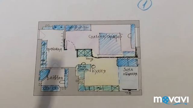 Планировка квартиры-студии
