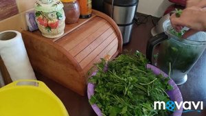 Паста из зелени на зиму