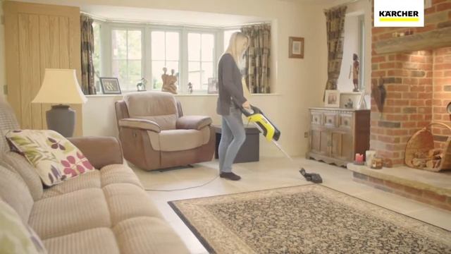 Переключение насадки для пола Karcher при домашней уборке смотреть онлайн
