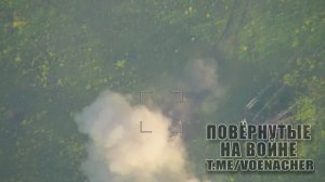 Подрыв БМП-2 ВСУ на мине во время атаки в районе Артемовска/Explosion of AFU BMP-2 near Artemovsk