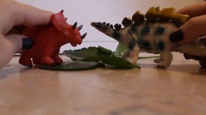 Динозавры: Трицератопс, Стегозавр, Тирекс, Тираннозавр. Мультик игрушки