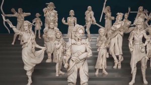 DnD is a Woman - Genuine 3D Prinable Female Miniatures