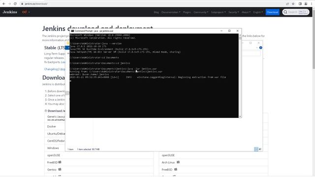 Jenkins installation using war file on Windows смотреть онлайн