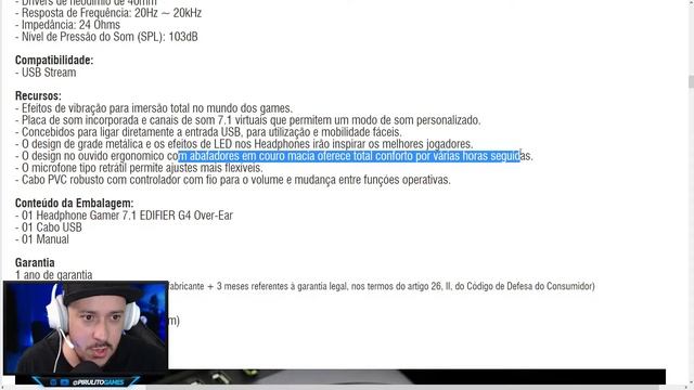 1 ano de uso Headphone Edifier G4 é bom? headset edifier review смотреть онлайн