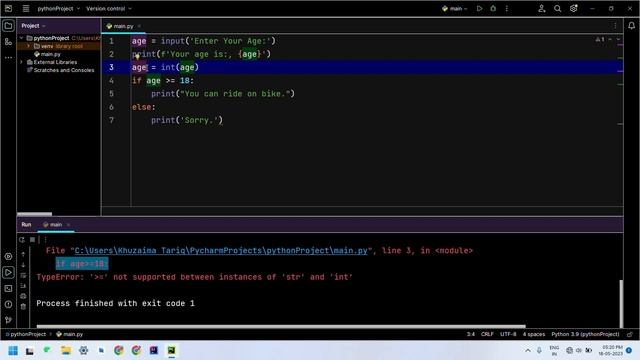 #18 How to take input from user in python | codetrix