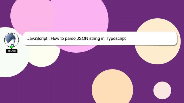 JavaScript : How to parse JSON string in Typescript