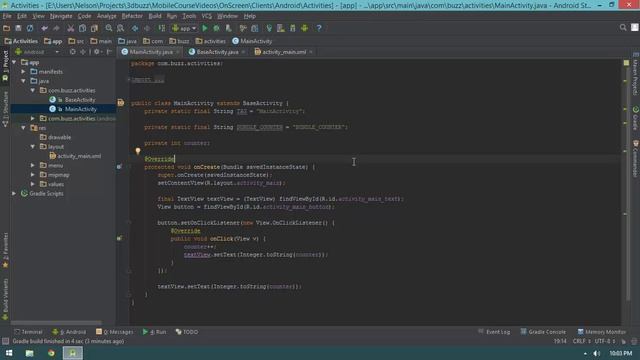 ? Activity Lifecycle (1) • Intro to Android Development • Mobile App Development Android • (Pt. 12)