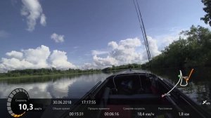 Тест скоростного винта Nissan Marine 18 и лодка Казанка М.