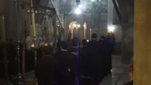 Отрывок песнопения в Храме гроба Господня