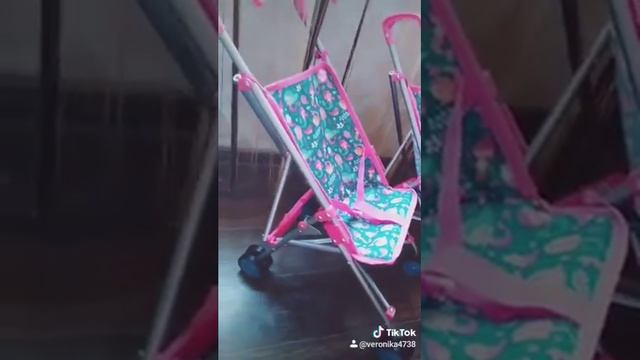 Коляска для куклы Demi Star прогулочная S9302 Mermaid смотреть онлайн