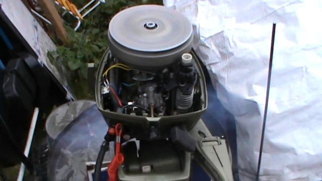 Johnson/Evinrude 6 hp продолжение .Первый запуск с эл. зажиганием. смотреть онлайн