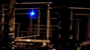 Дуга на разъединителях ночью✊⚡️