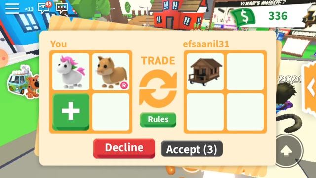 trade attık unicorn ve ride pet verdik. |Roblox Adolt Me| смотреть онлайн