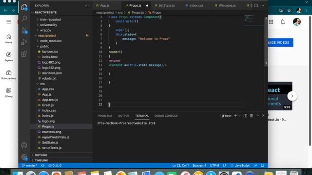 Use of pros in real time programing  | React Js 15 | Best use cases of react programing