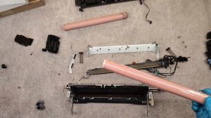 HOW TO REPLACE FUSER FILM SLEEVE AND LOWER PRESSURE ROLLER ON HP COLOR LASERJET CP3525, FUSER REPAI