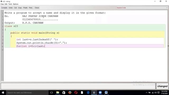 Print Initials of a Name in Java | String program | ICSE Class 10 смотреть онлайн