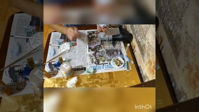 Новогодняя подвеска и магнит из крышек /новогоднийдекор/ декупаж/ поделки/ ручнаяработа/