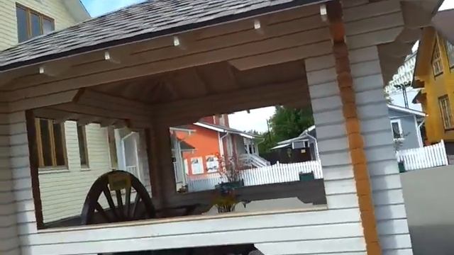 02. Саратов строительство под ключ - Беседка клееный брус 3,8х3,8м
