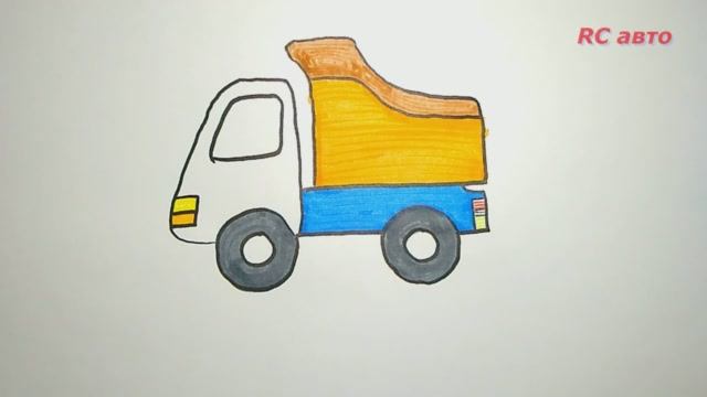 Как нарисовать грузовик _ how to draw Draw a truck_ рисунки для срисовки