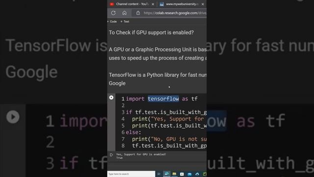 Python tensorflow to check if GPU support is enabled
