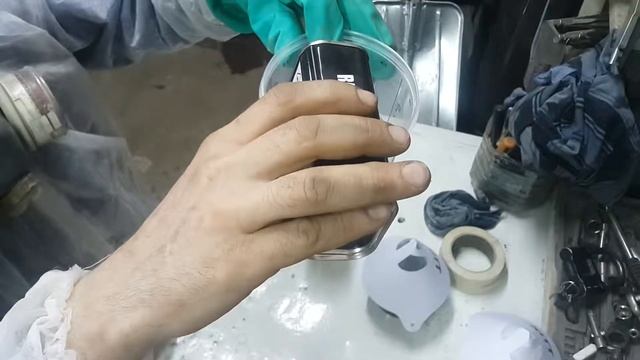 Покрываем пороги покрытием Раптор.