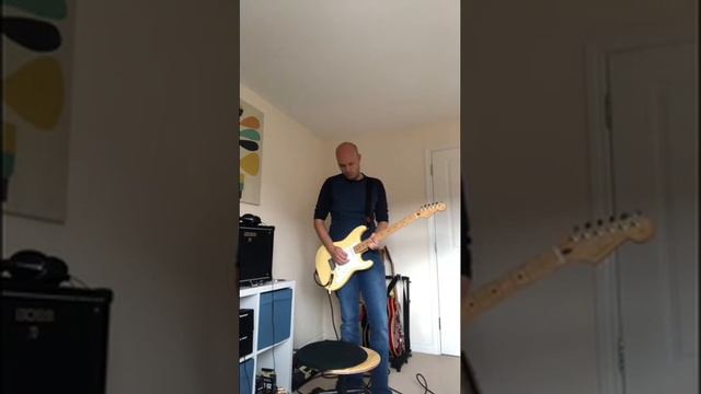 Fender Player Series Stratocaster HSS (with Boss Katana) loop jam смотреть онлайн