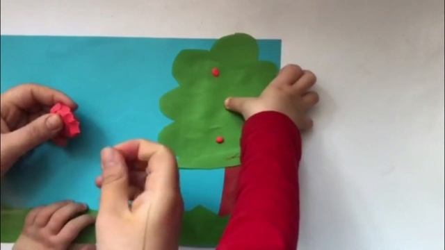 Аппликация "Лето" из цветной бумаги своими руками. Мастер-класс для детей. DIY