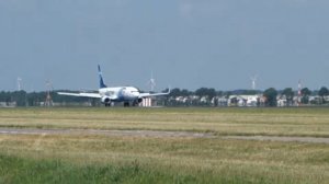 Landing EgyptAir Boeing 737-800 @ Amsterdam Schiphol Airport (AMS)