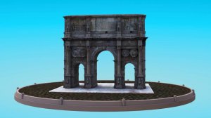 Создание 3D модели Триумфальной арки, Рим, для мобильного приложения MuByz