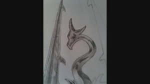 Drawing - TES V: Skyrim Logo - By MatteR