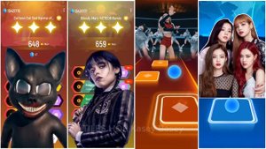 CARTOON CAT BAD KARMA WEDNESDAY BLOODY MARY LISA MONEY BLACKPINK PINK VENOM Tiles Hop EDM Rush.mp4