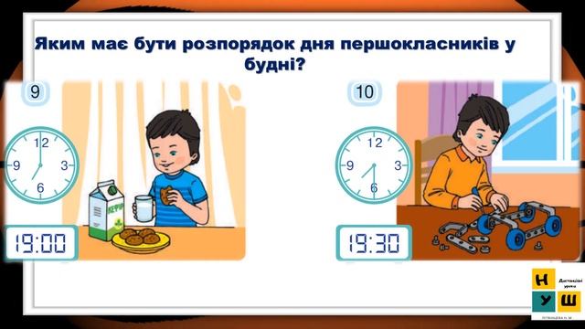 ЯДС 1 клас Урок 6 Твій розпорядок дня автор підручника Жаркова