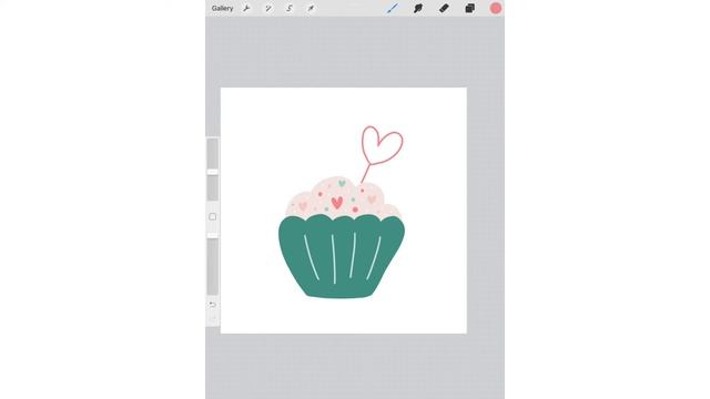 Рисование на iPad. Кисти штампы и палитра для Procreate. Иллюстрация на День Валентина смотреть онлайн