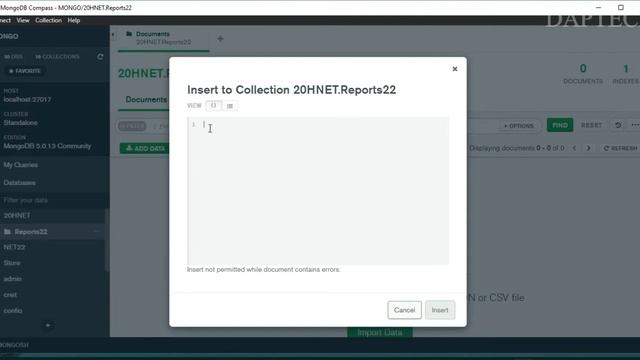 CONNECTING MONGODB COMPASS TO LOCAL HOST || DATABASES