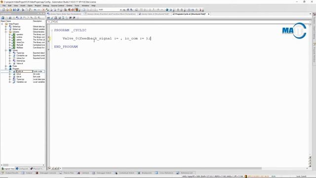 How to... create and call a Function Block in B&R Automation Studio