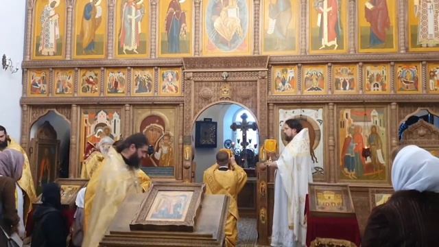 Божественная Литургия в Престольный Праздник Зачатия Иоанна Предтечи в Губино смотреть онлайн