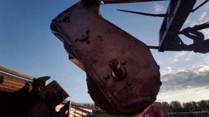 Снятие сегмента пресс-подборщика Claas Rollant 250RC